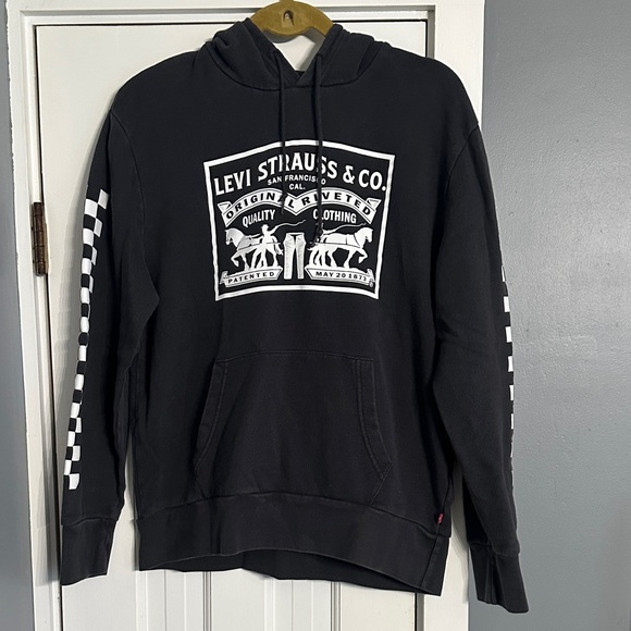 Levi's Gray and White Graphic Hoodie - Picture 1 of 11